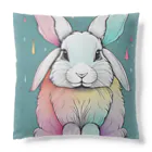 STTakuyaのロップイヤーライクカラフルラビット Cushion