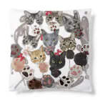 みきぞーん｜保護猫 ミッキー画伯と肉球とおともだちのmuchaguraainima Cushion