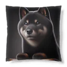 ANTARESの椅子から黒柴 Cushion