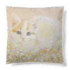 やさしい世界の小さな花とねこ Cushion