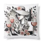 MOONY'S Wine ClosetのElegant Wine Evening Cushion