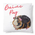 OKameMolꕤ︎︎オカメモルの油絵風「GuineaPig」三毛モルモット クッション