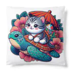 SOU＆SOUの亀乗り子猫 Cushion