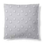 ふわぽこにゃんにゃんSHOP☁️🫧SUZURI支店のねこねこねこねこピンクシャム猫柄 Cushion