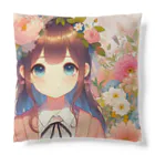 ピクセルパレットの可愛い女の子とお花10 Cushion