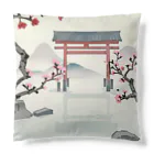 JoyfulMomentsCraftsの桜と鳥居　ー Cherry Blossoms and Torii ー Cushion