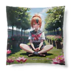 アタオカ1号のAI2.5D美少女(制服ポニーテール) Cushion