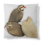 でぶんちょう🦆のぐるぐるイワシャコ(グレー) Cushion