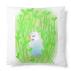 Lily bird（リリーバード）の豆苗まみれの白文鳥 Cushion