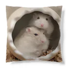 もっと！はむチラ長屋ch.のカフェモカ＆すふれ【ハムスターの仲良し兄弟】 Cushion