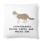 orange_honeyの猫1-9 キジ白猫 Cushion