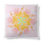 世界カラーの花びら模様 Cushion