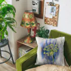 あおニャーマンの植物画着彩2 Cushion