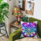 💖宇宙整体♪🌈♪こころからだチャンネル♪💖の母性回帰曼荼羅　彩りの花園へsee-through version Cushion