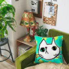 猫まみれ小店の白ぬこ。 Cushion