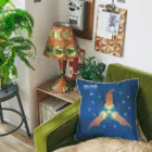 カワウソとフルーツのスペースカワウソ Cushion