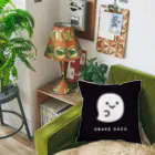 DECORのモノクロデコえもじ　オバケver. Cushion