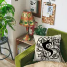 レトロネコ雑貨 華鳥風月のレトロネコ　イニシャルクッション S Cushion