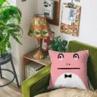 てら ねこグッズのカエルさん　ピンク Cushion