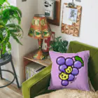 にゃんぴーのフルーツにゃんぴー（ぶどう） Cushion