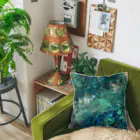 Cana’sアトリエのAbstract art 緑 Cushion