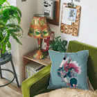 ダイスケリチャードのに(背景色付き) Cushion