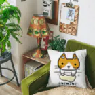 こねこねこねこのこねこねこねこ(茶ハチワレ) Cushion