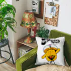 FUNNY JOKESのサイケ・デリーさん 黒ロゴ Cushion