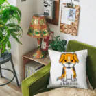 KAORIN’s TV 【ちびっこ】のぽっつんビーグル chibicco (黒文字) Cushion