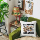 inuinutownのダックスフンドマラソン Cushion