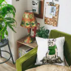 犬グッズの店しえるぶるーのマフラーを着けたフレンチブルドッグ　クリーム Cushion