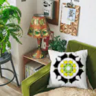 虹色猫工房(クロミツ)のにゃんこサークル(カラー) Cushion