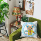 ジェイキーとずぼらちゃんのお店の丸ロゴクッション Cushion