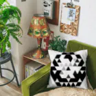 ぽぽふぅ。のモノクロさんかく Cushion