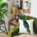 ウロコインコの翠のグッズショップのウロコインコの翠【水浴び後ver】 Cushion