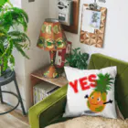 MZグラフィックスのパイナップル　YES Cushion