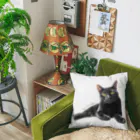 くぅちゃんファミリーの黒猫のくぅちゃん🐈‍⬛ Cushion