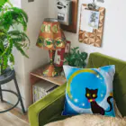 くろねこ工房の黒猫の戯れ Cushion