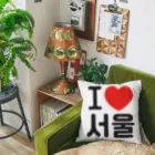 한글팝-ハングルポップ-HANGEUL POP-のI LOVE 서울-I LOVE ソウル- クッション