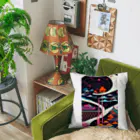 マッケンデジタルワールドのレトロでエモい"lofiアート"【浮世絵サイバーパンクシティ】 Cushion