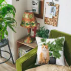 𝙈𝙊𝙈𝙊'𝙨 𝙎𝙝𝙤𝙥の植物とねこ Cushion