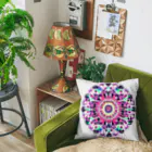 Lala-natural-accessoryのMandala Flower Cushion