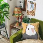 霜影/こしょうのわくわくホワイトフェイスくん Cushion