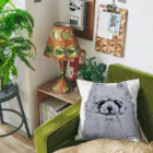 greetenのポメラニアン　アート犬 Cushion