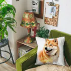 デジタルキャンバスの"シバワンダー" 柴犬愛好家Tシャツ Cushion