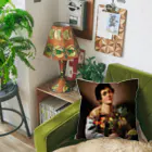 世界美術商店の果物籠を持つ少年 / Boy with a Basket of Fruit Cushion