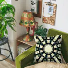 after the rainのKaleidoscope dot olive  Cushion