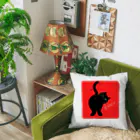 afro-catの黒猫うめちゃん Cushion