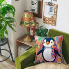 aki7sの笑顔のペンギン Cushion