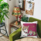 猫のきぬくんのお店の素敵な夜 Cushion